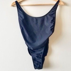 American Apparel Swim Black One Piece Bathing Suit